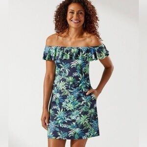 Tommy Bahama Tropical Off-Shoulder Dress